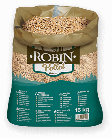 worek pelletu opałowego Robin do kupienia w Dobrzycy lub sklepie internetowym